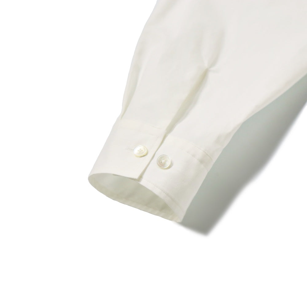 YLÈVE(イレーヴ) メンズ/ Cotton Silk Typewriter Skepper Shirts コットン/シルク タイプライター スキッパーシャツ【1706150019】