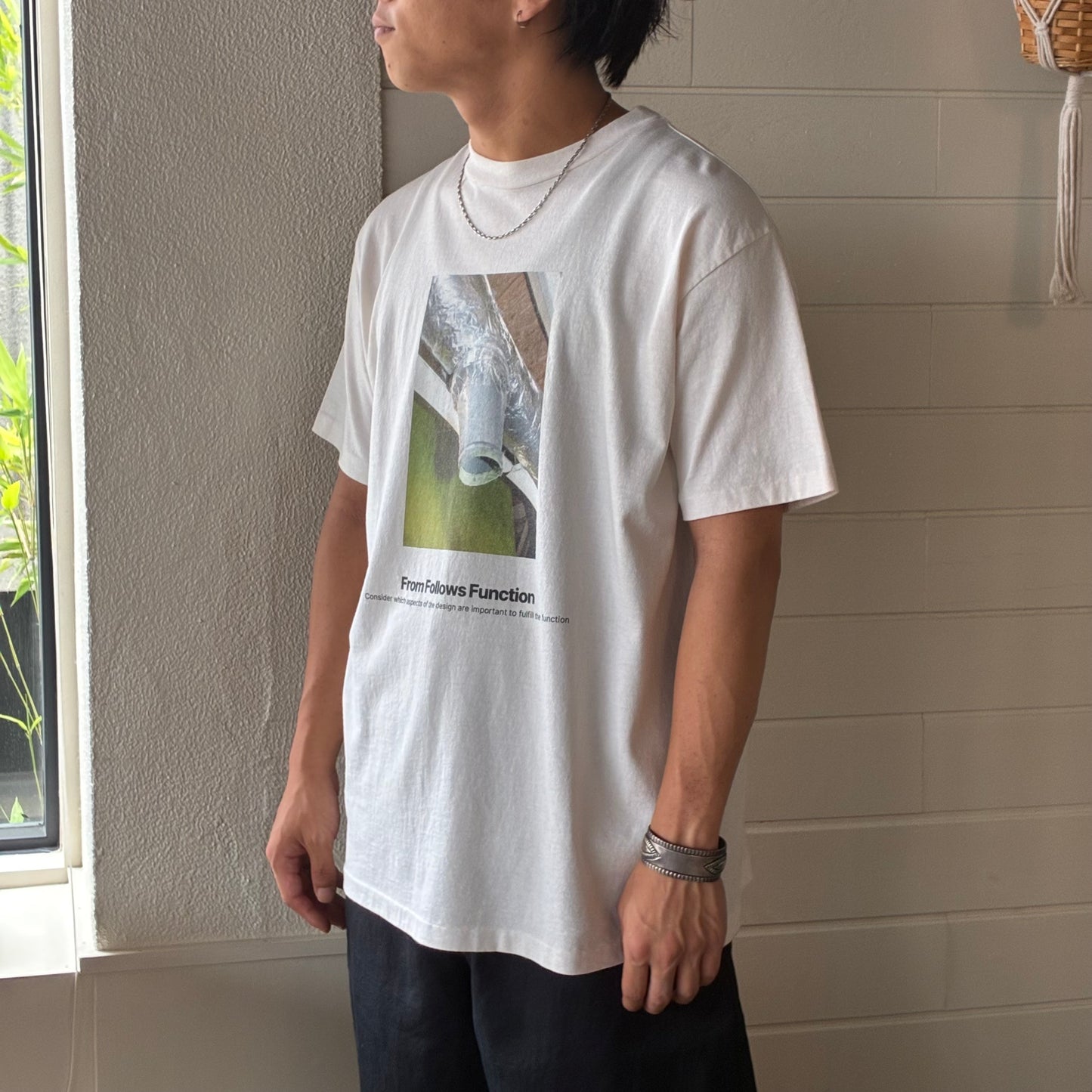 KURO(クロ)17/-ROUND SHAPE DYED TEE "From Follows Function"【964262】