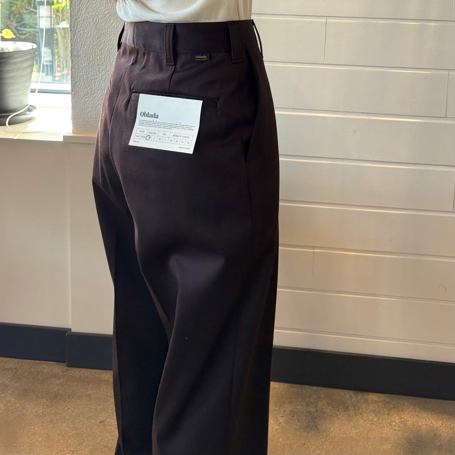 oblada(オブラダ)ステディパンツ "STEADY PANTS" 【F2610PT01】