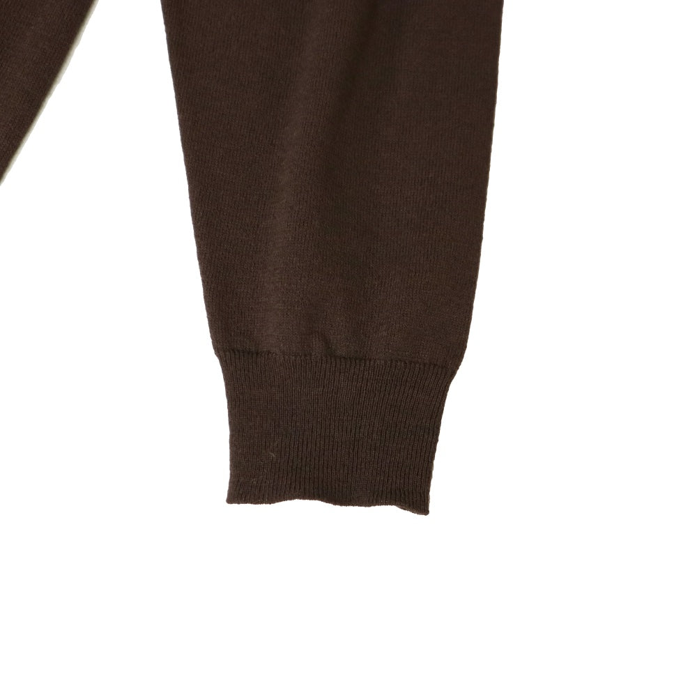 YLÈVE(イレーヴ) HIGH TWIST FINE WOOL V-NECK PULLOVER 【1706260056】