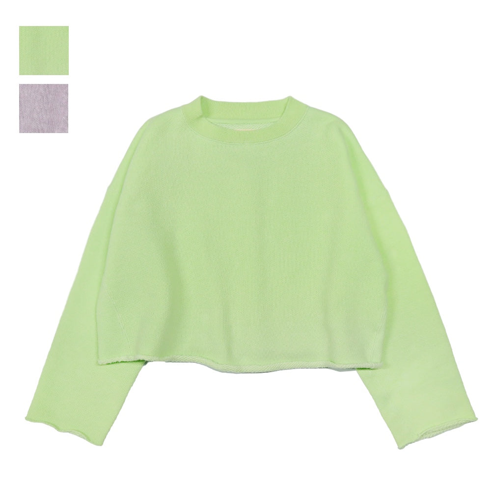 unfil(アンフィル)レディース ワイドボディスウェットシャツ "chunky terry bleach -out wide body sweatshirt"【WFSP-UW113】