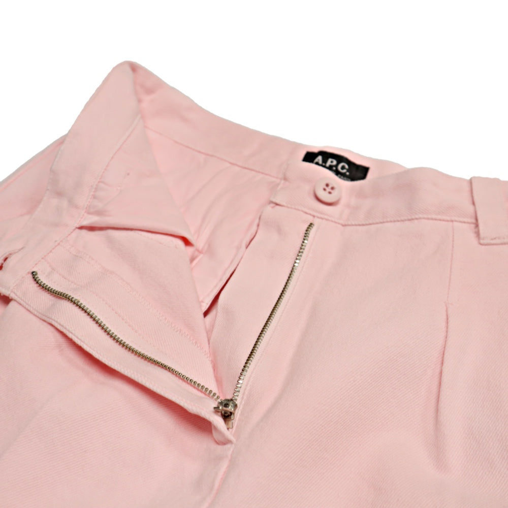 A.P.C.(アーペーセー)レディース "PANTALON TRESSIE"コットンツイル ハイウエストストレートパンツ【23243-1-51183】
