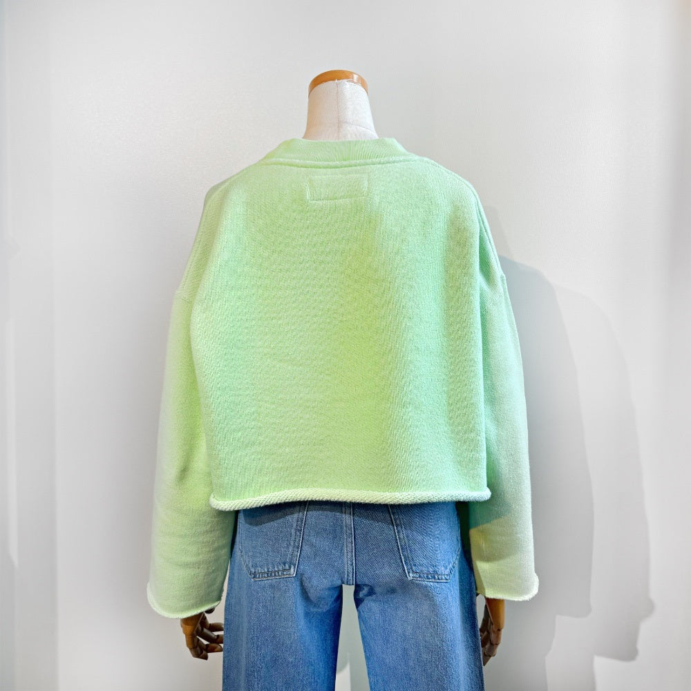 unfil(アンフィル)レディース ワイドボディスウェットシャツ "chunky terry bleach -out wide body sweatshirt"【WFSP-UW113】
