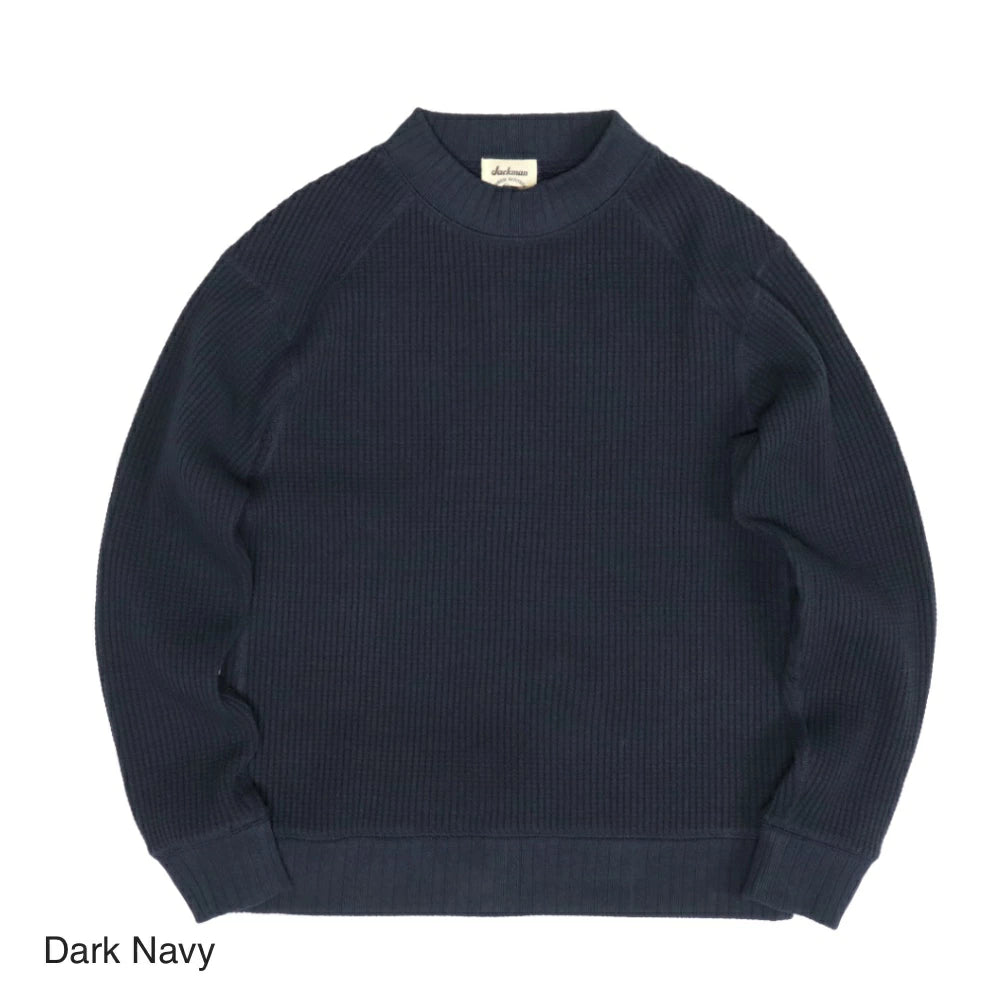 Jackman(ジャックマン)Waffle Midneck ワッフル ミッドネック セーター【JM7200】