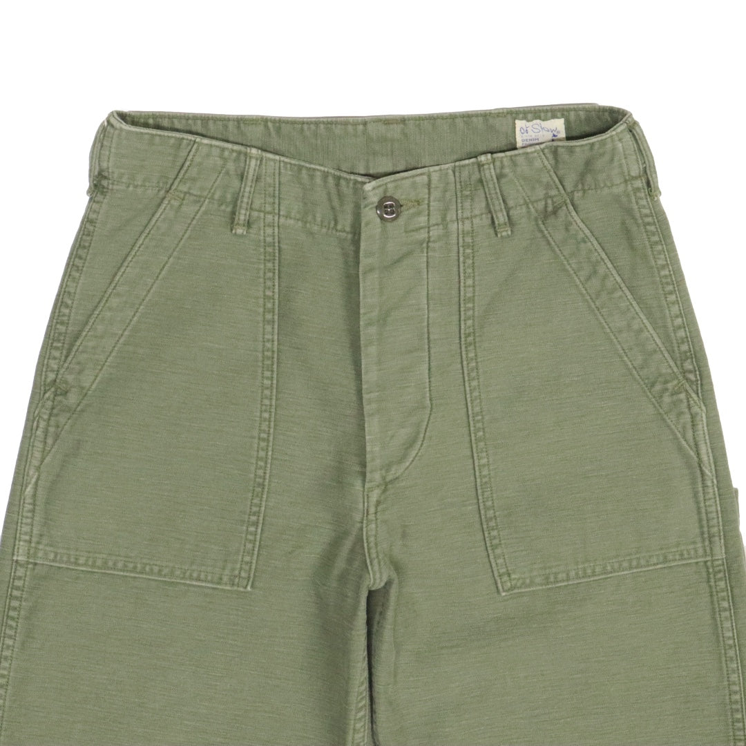 orSlow(オアスロウ)US ARMY FATIGUE PANTS ファティーグパンツ ベイカーパンツ レギュラーフィット "グリーンユーズド"【01-5002-216】