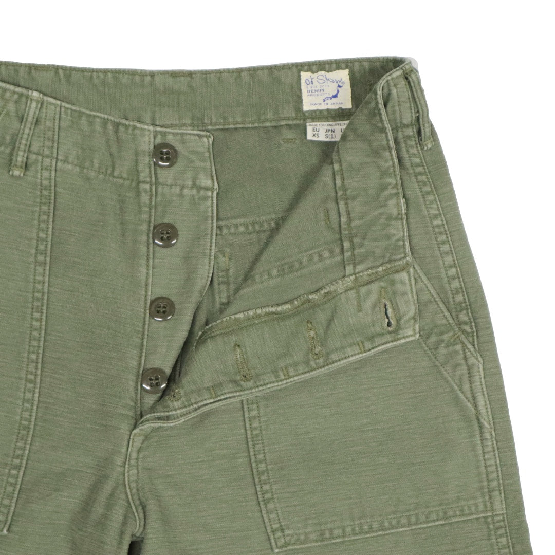 orSlow(オアスロウ)US ARMY FATIGUE PANTS ファティーグパンツ ベイカーパンツ レギュラーフィット "グリーンユーズド"【01-5002-216】
