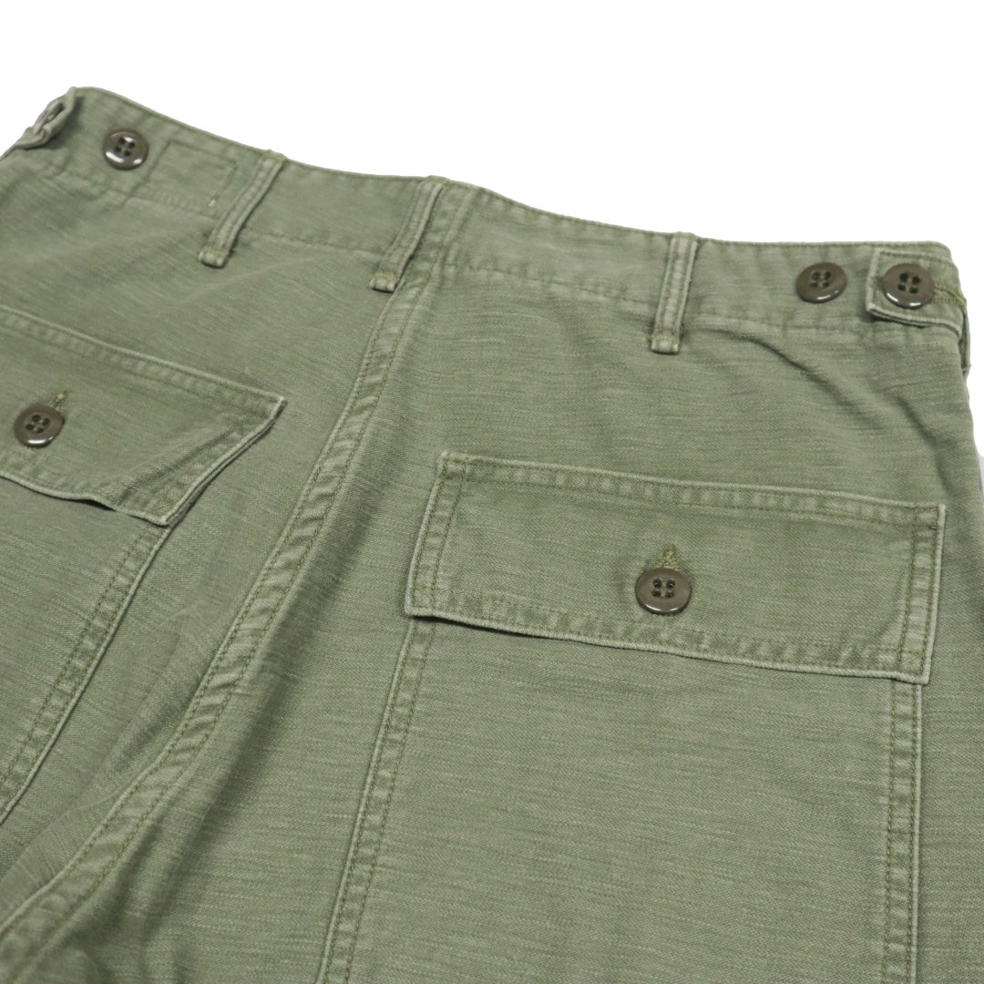 orSlow(オアスロウ)US ARMY FATIGUE PANTS ファティーグパンツ ベイカーパンツ レギュラーフィット "グリーンユーズド"【01-5002-216】