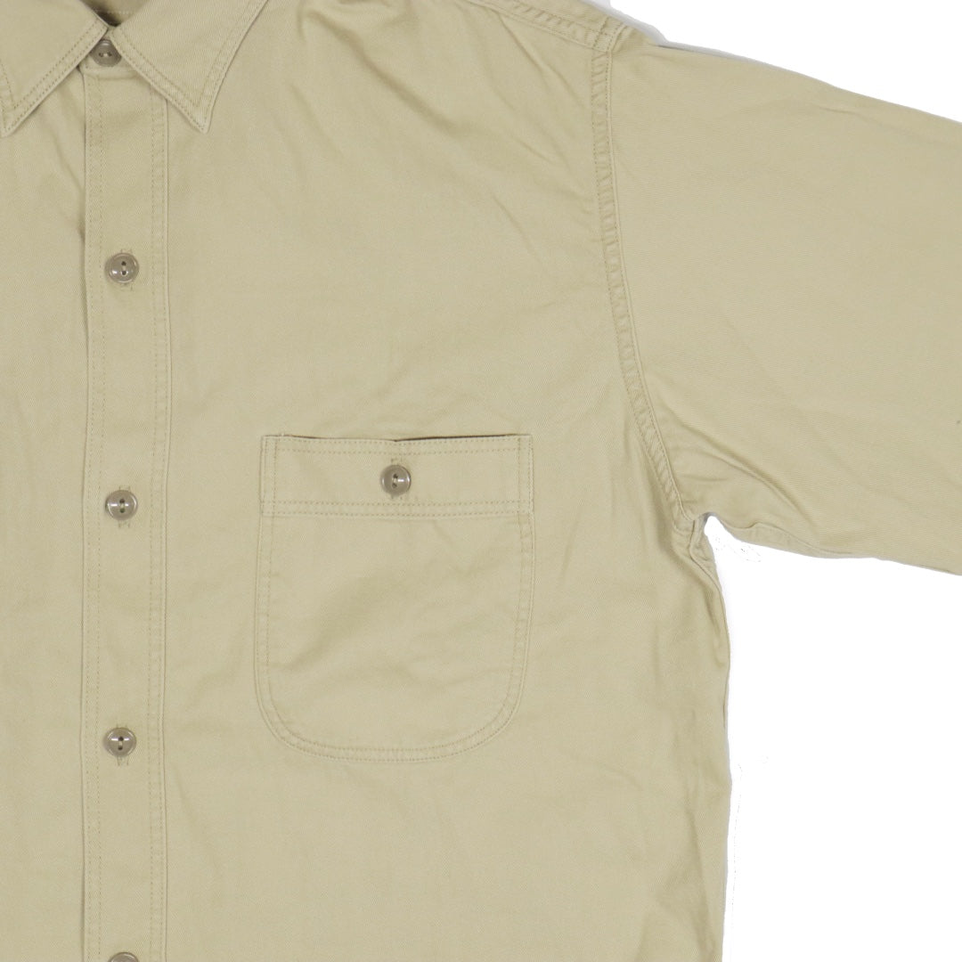 orSlow(オアスロウ) COTTON TWILL VINTAYGE FIT WORK SHIRT ヴィンテージフィット ワークシャツ ベージュコットンツイル【03-V8070-67】