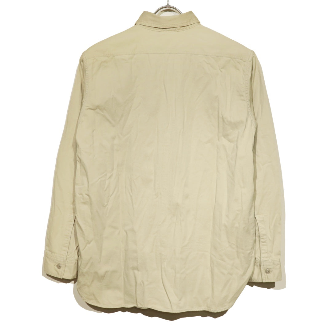 orSlow(オアスロウ) COTTON TWILL VINTAYGE FIT WORK SHIRT ヴィンテージフィット ワークシャツ ベージュコットンツイル【03-V8070-67】