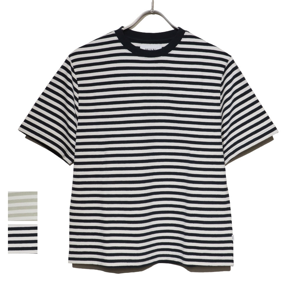 Wax London(ワックスロンドン)ショートスリーブ ボーダーTシャツ DEAN SS TEE JOLT STRIPE【WAX24S000160】