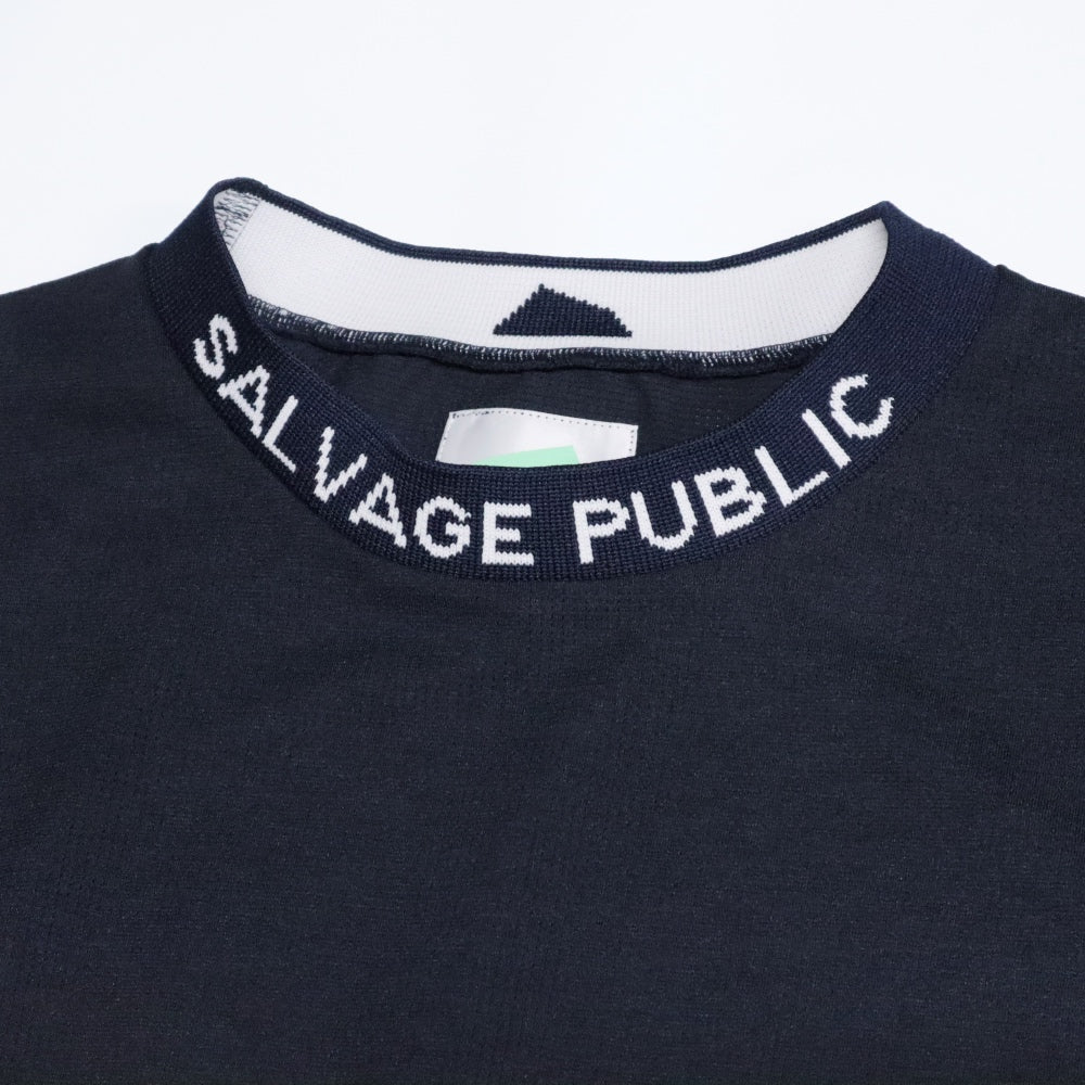 SALVAGE PUBLIC Kolepa(サルベージ パブリック コレパ)Nu' uanu DOTMESH Mockneck S/Sドットメッシュ モックネック プルオーバー【SVKS4017】