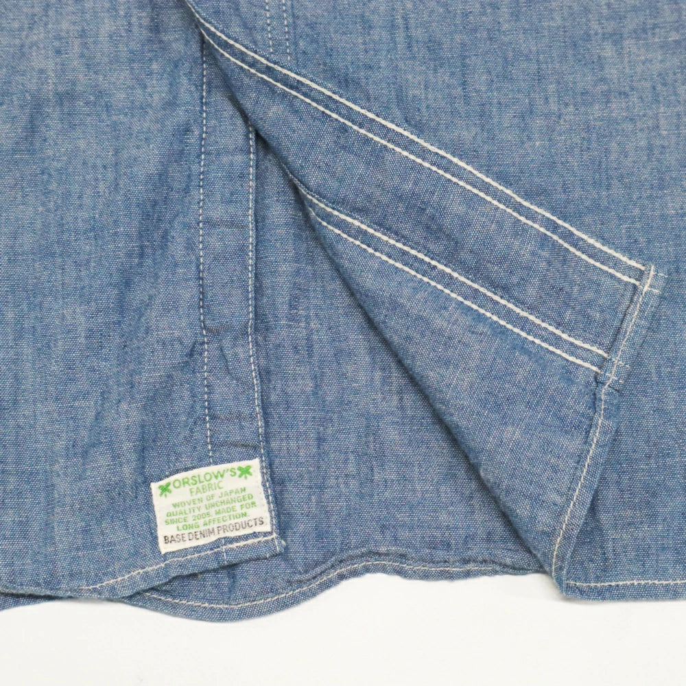 orSlow(オアスロウ)Relax Fit Chambray Work Shirts リラックスフィット シャンブレーワークシャツ【01-8270-84】