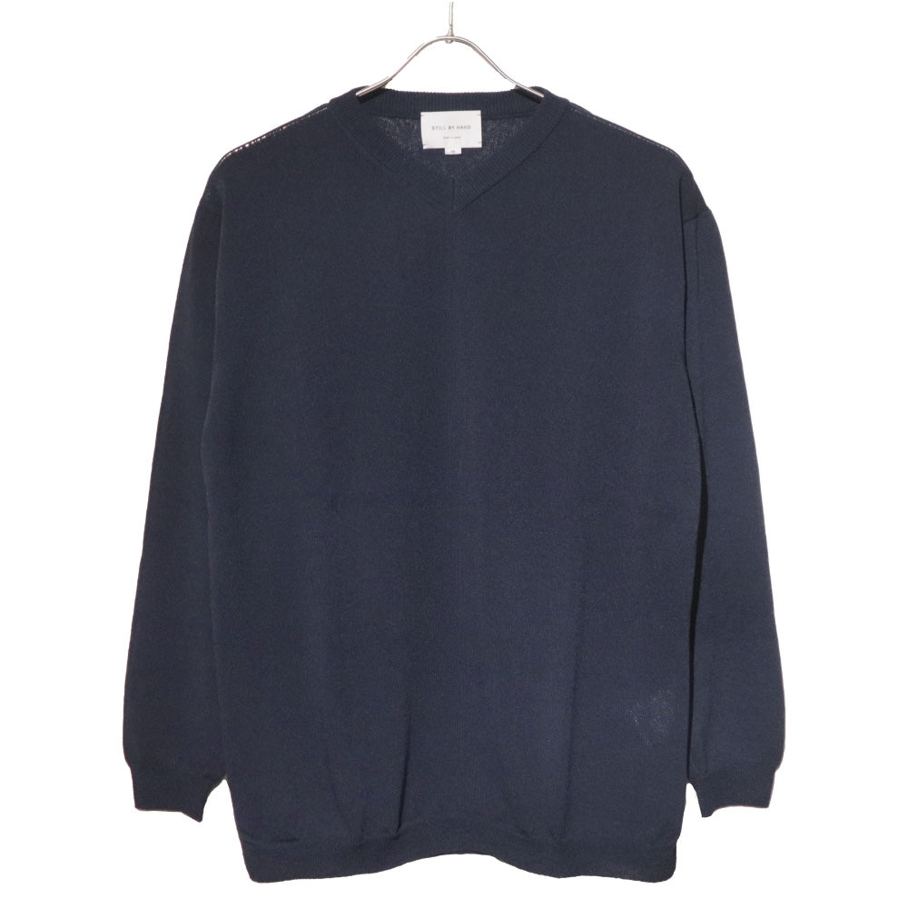 STILL BY HAND(スティル バイ ハンド) SHALLOW V-NECK SWEATER シャロウ Vネック セーター"24SS"【KN04241】
