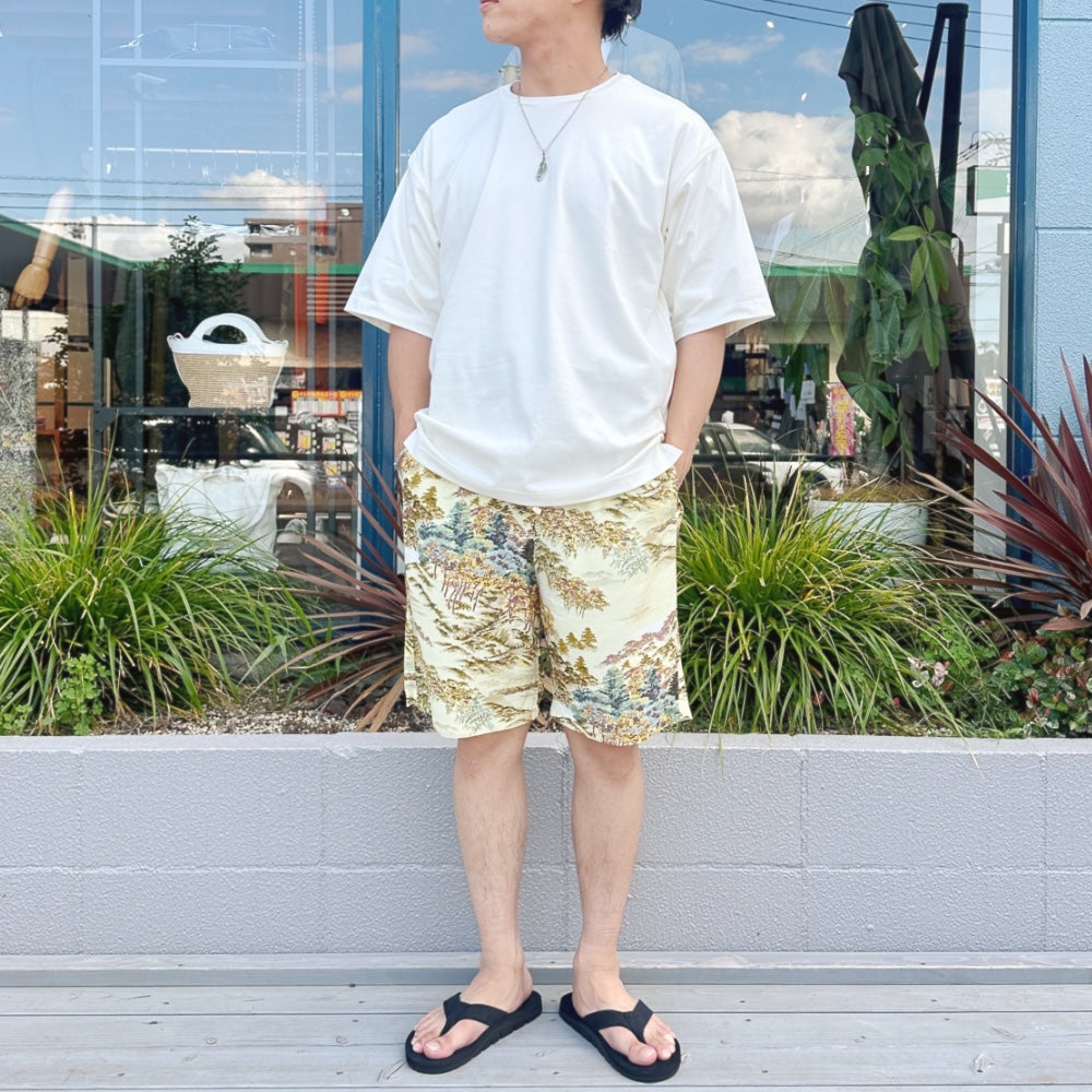 orSlow(オアスロウ)HAWAIAN SHORTS ハワイアンショーツ イエロー【03-7058-46】