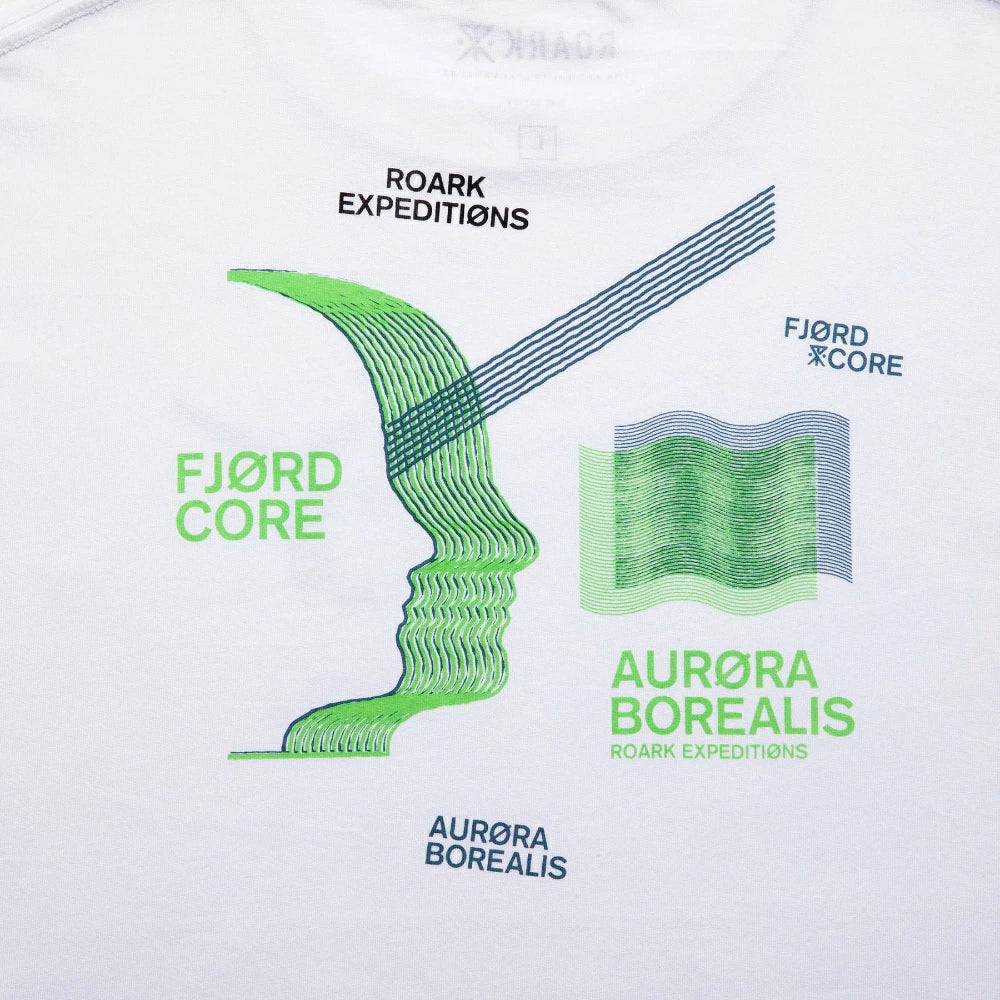 ROARK REVIVAL(ロアーク リバイバル)"AURORA" L/S TEE プリント ロングスリーブ Tシャツ【RLTJ1050-WHT】