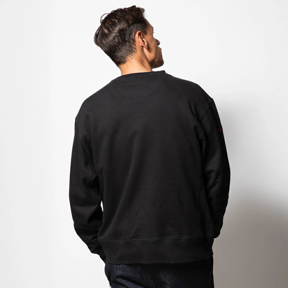 ROARK REVIVAL(ロアーク リバイバル)“EXPEDITION” CREW SWEAT ロゴ クルーネック スウェット【RSWJ1053-BLK】