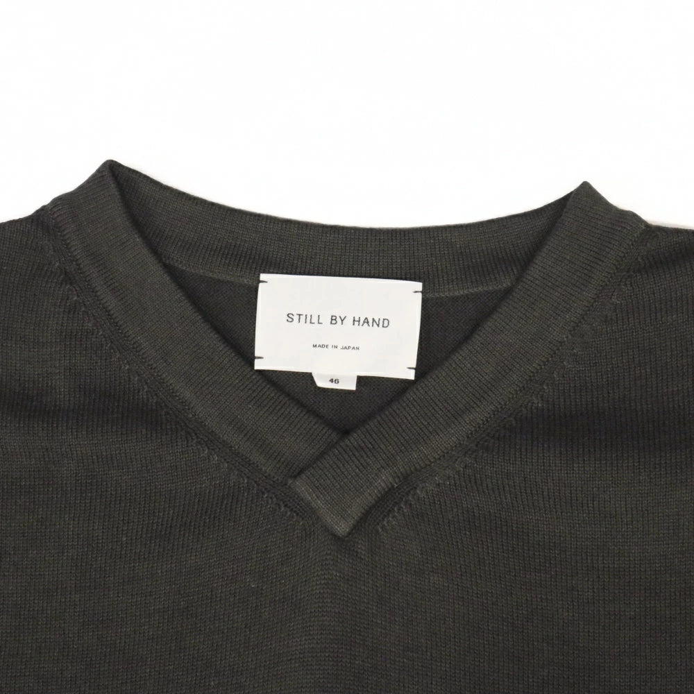 STILL BY HAND(スティル バイ ハンド)コットンヤク Vネックセーター【KN01243】