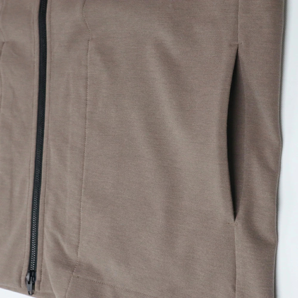 LAMOND(ラモンド)Premium Milamo Rib Zip Cardigan プレミアム ミラノリブ ジップアップカーディガン【LM-C-188-MI】