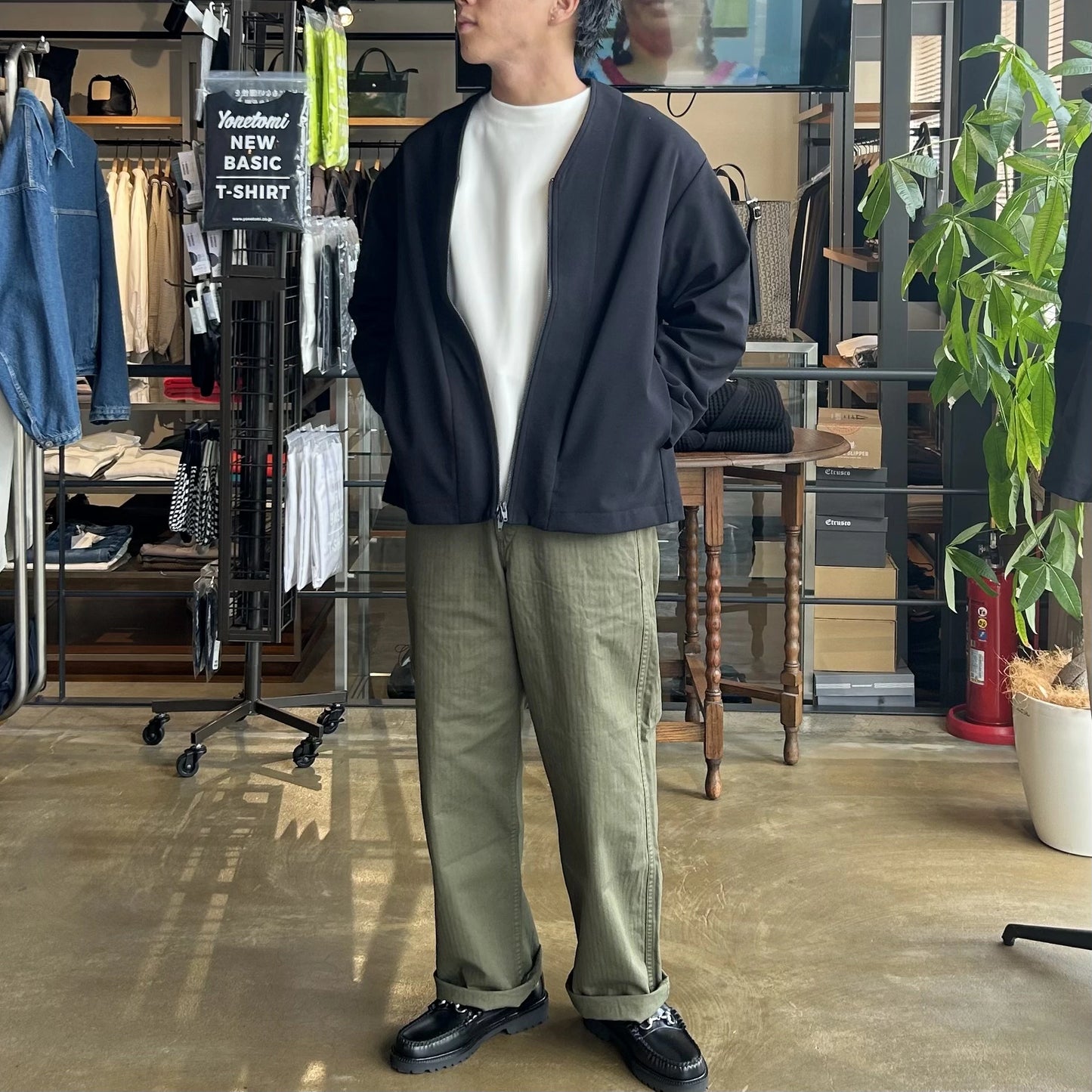 LAMOND(ラモンド)Premium Milamo Rib Zip Cardigan プレミアム ミラノリブ ジップアップカーディガン【LM-C-188-MI】