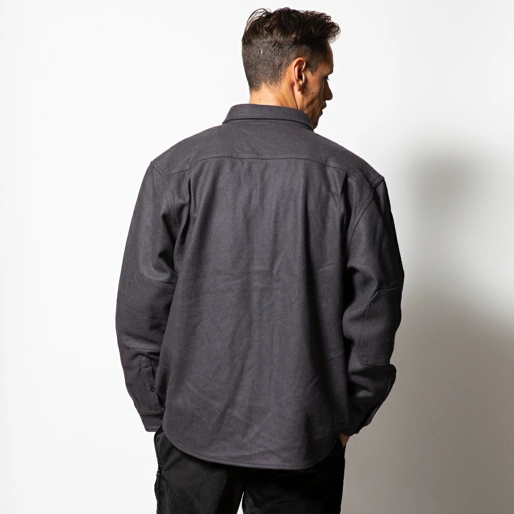 ROARK REVIVAL(ロアーク リバイバル)NORDSMAN WOOL CPO ウールシャツ【RLWJ1070-BMV】