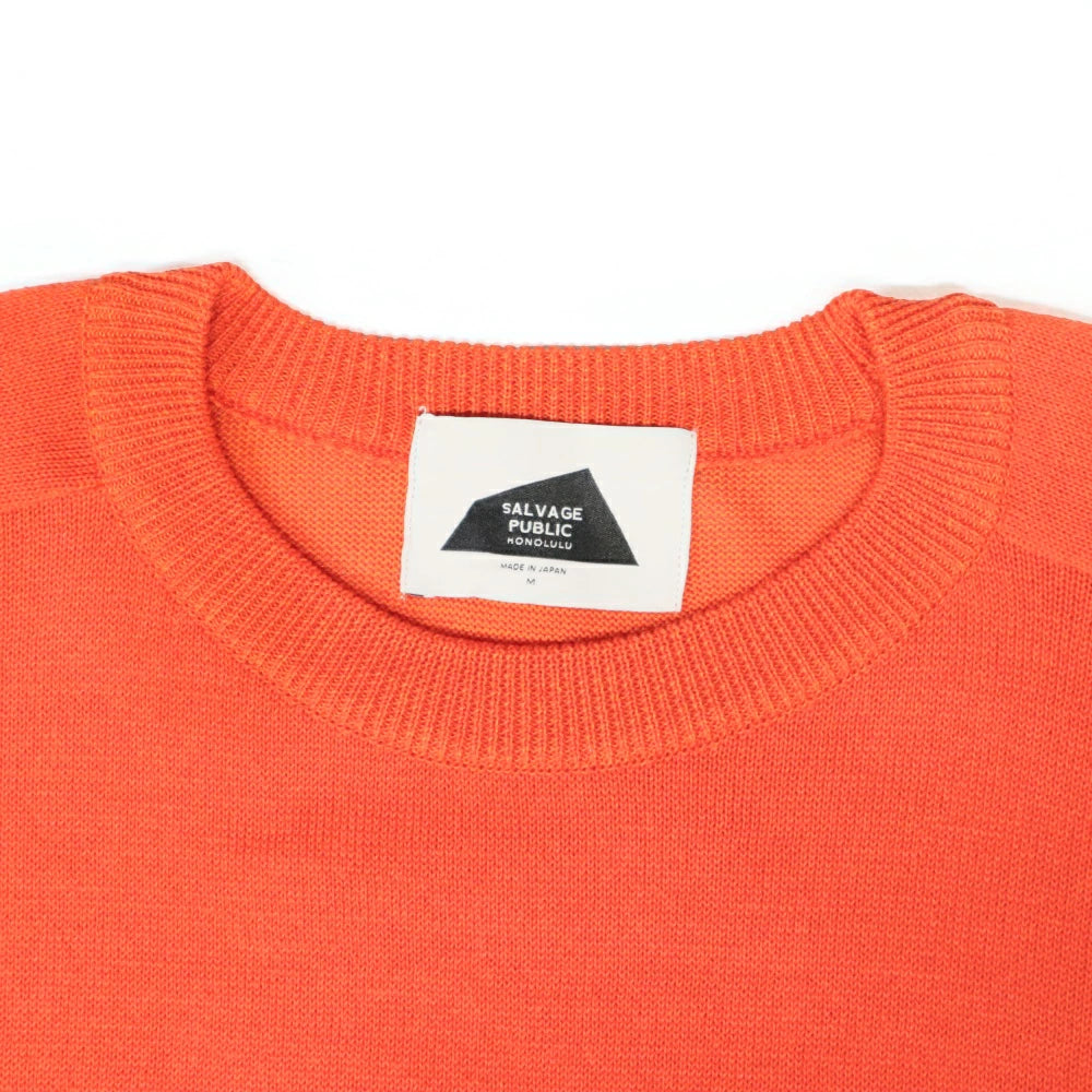 SALVAGE PUBLIC Kolepa(サルベージ パブリック コレパ)Jacquard Crewneck Knit "Double Lei" ジャガード クルーネック セーター【SVKA4011】