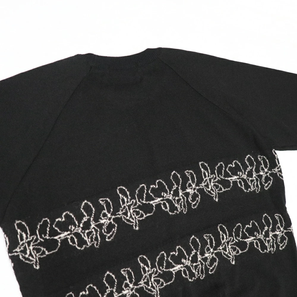 SALVAGE PUBLIC Kolepa(サルベージ パブリック コレパ)Jacquard Crewneck Knit "Double Lei" ジャガード クルーネック セーター【SVKA4011】