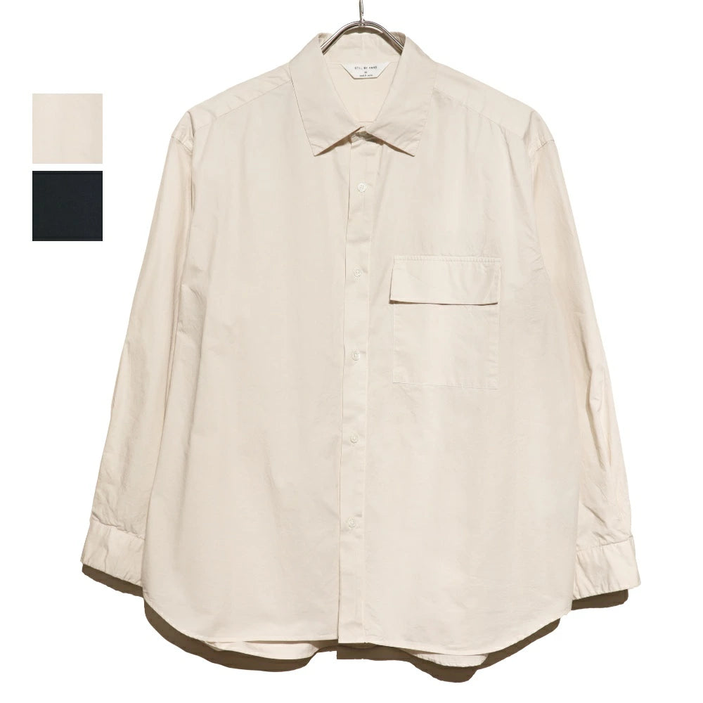 STILL BY HAND(スティル バイ ハンド)Garment-dye Over Shirt ガーメントダイ オーバーサイズ シャツ【SH01244】