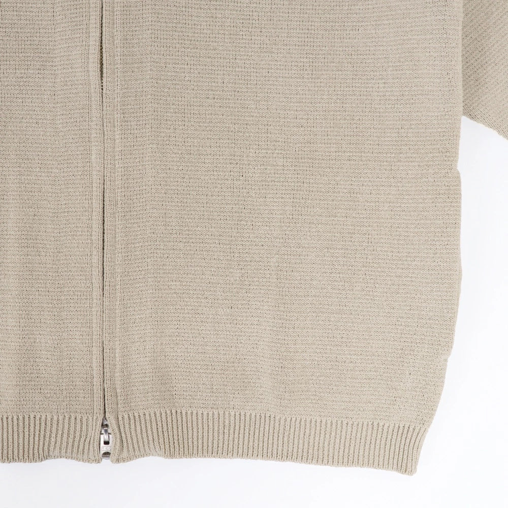STILL BY HAND(スティル バイ ハンド)Polyester/Paper Zip Up Cardigan ポリエステル/ペーパー ジップアップ カーディガン【KN01251】