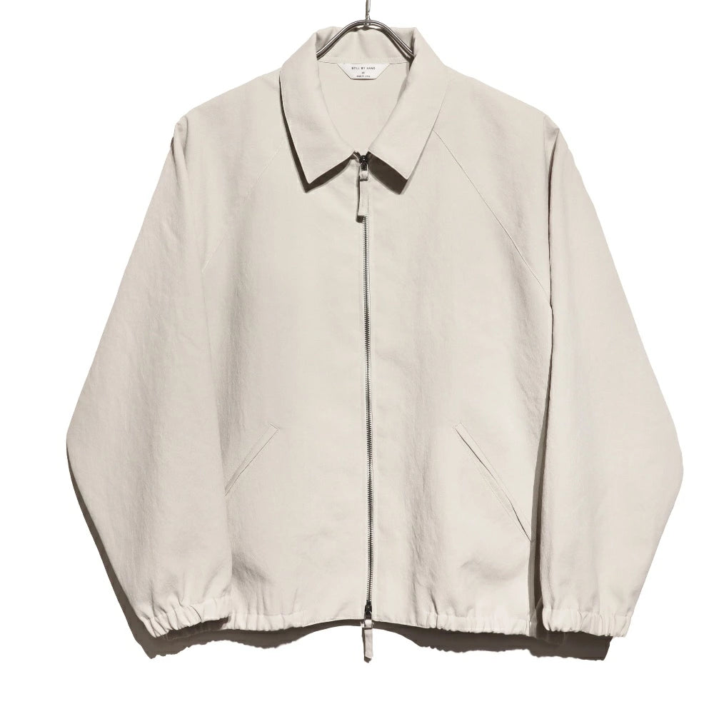 STILL BY HAND(スティル バイ ハンド)PO Raglan Sleeves Zip-up Jacket ポリエステル ラグランスリーブ ジップアップブルゾン【BL02251】