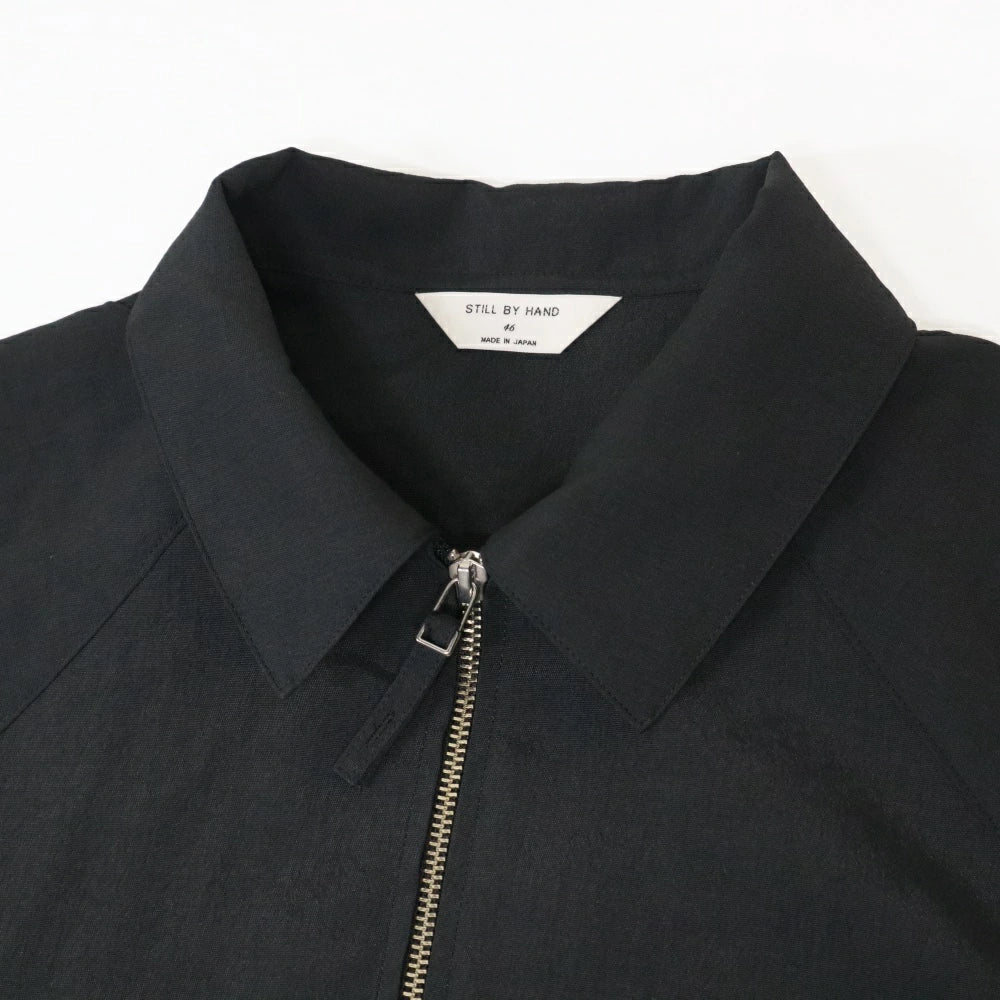 STILL BY HAND(スティル バイ ハンド)PO Raglan Sleeves Zip-up Jacket ポリエステル ラグランスリーブ ジップアップブルゾン【BL02251】