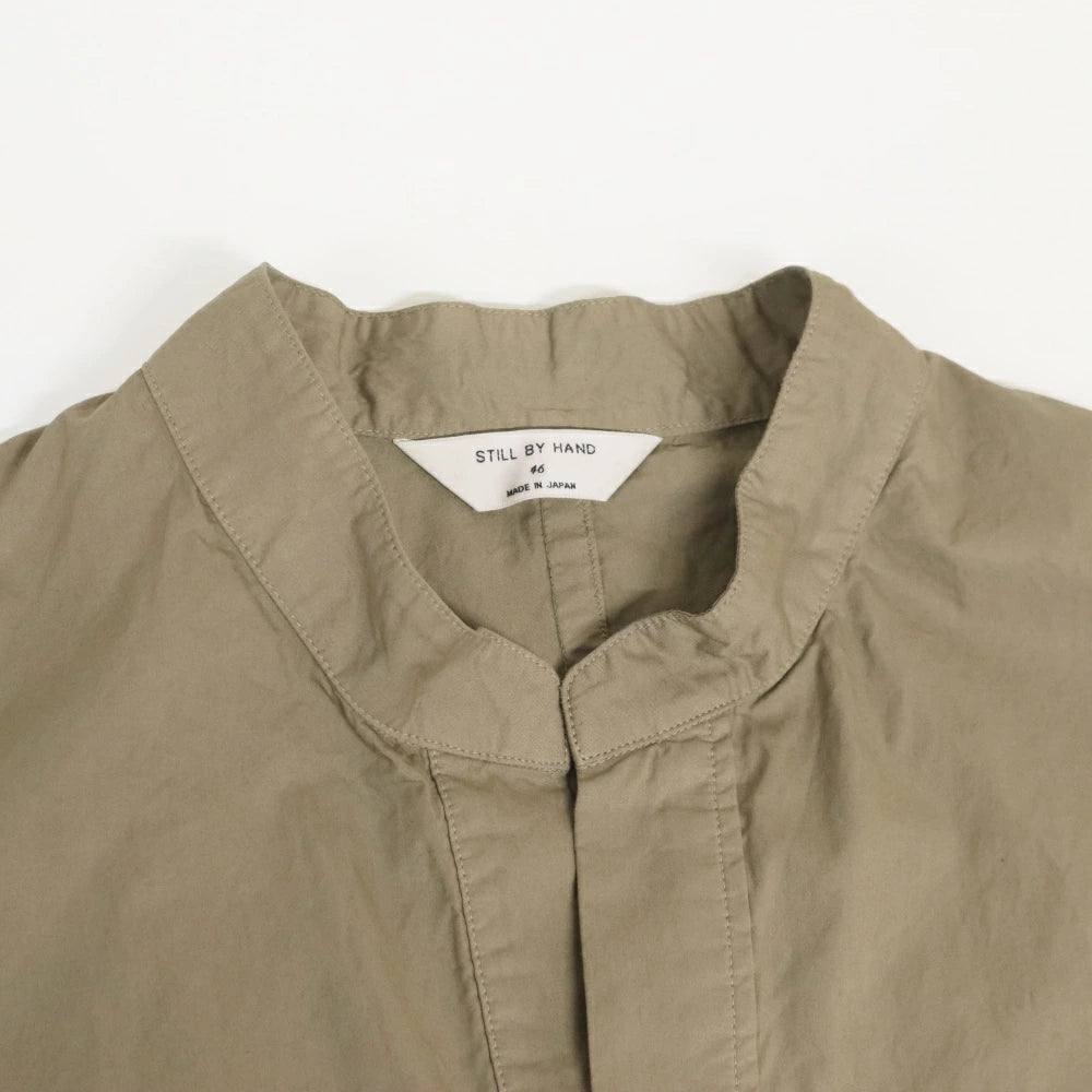 STILL BY HAND(スティル バイ ハンド)Garment-dye Over Shirt ガーメントダイ オーバー スキッパーシャツ【SH03251】