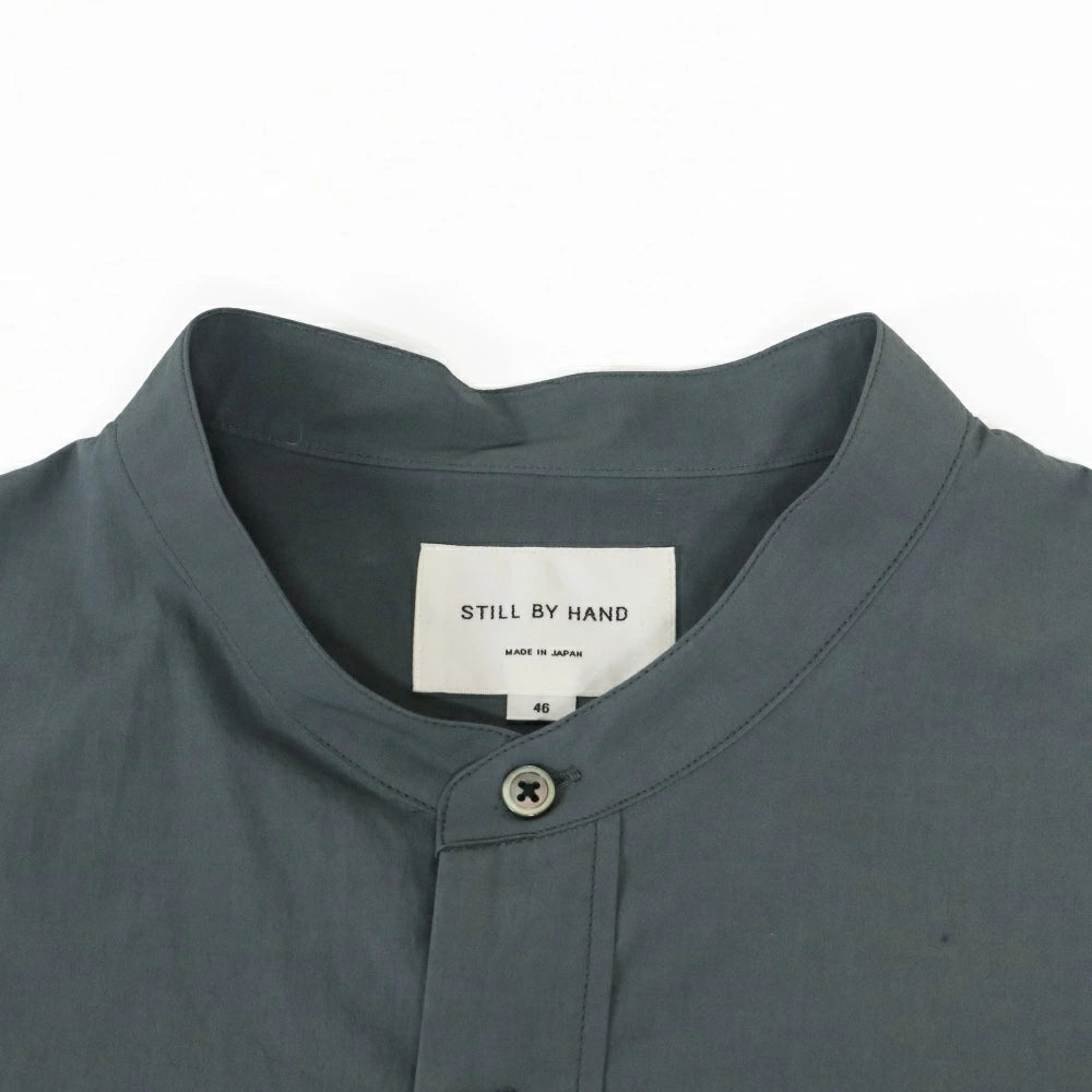 STILL BY HAND(スティル バイ ハンド)Cotton Linen Band Collar Shirts コットンリネン バンドカラー シャツ【SH02251】