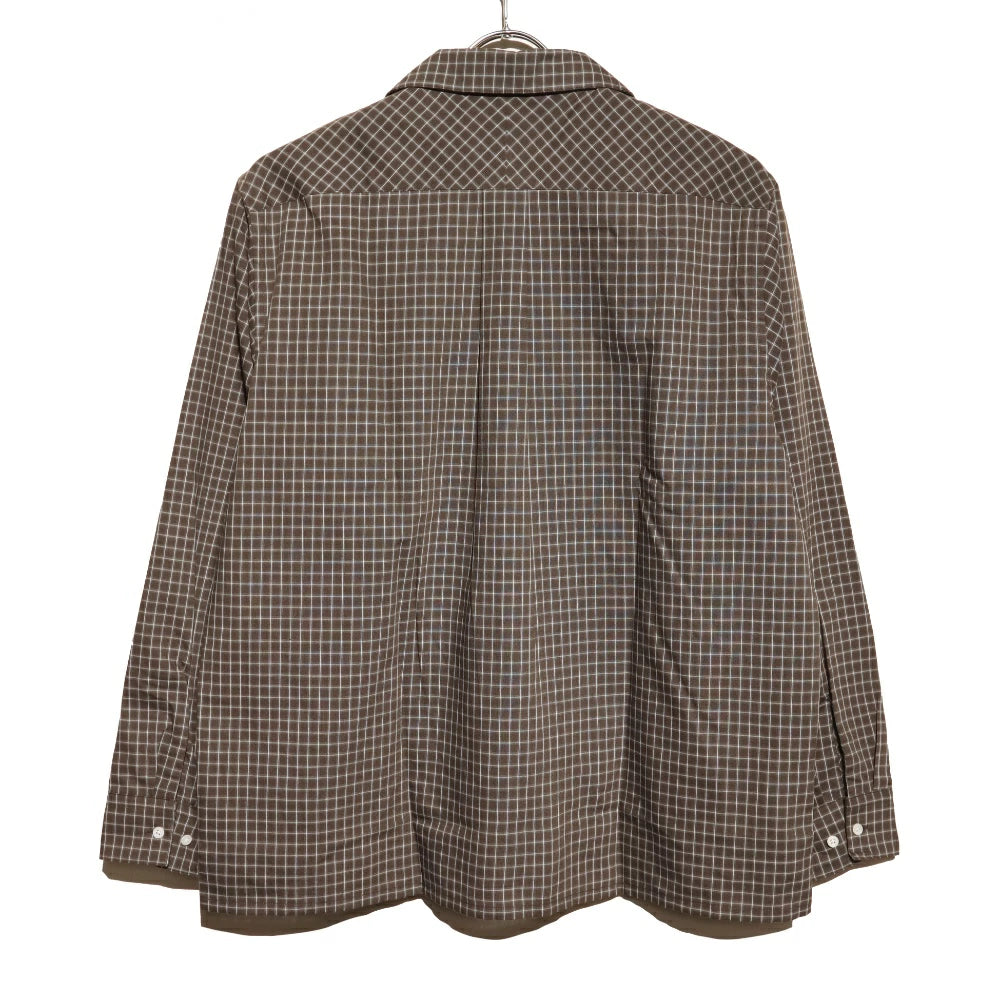 Goldwin(ゴールドウィン)ユニセックス ペーパー/リネン プラッド シャツ Pepar/Linen Plaid Shirts【GL55142】