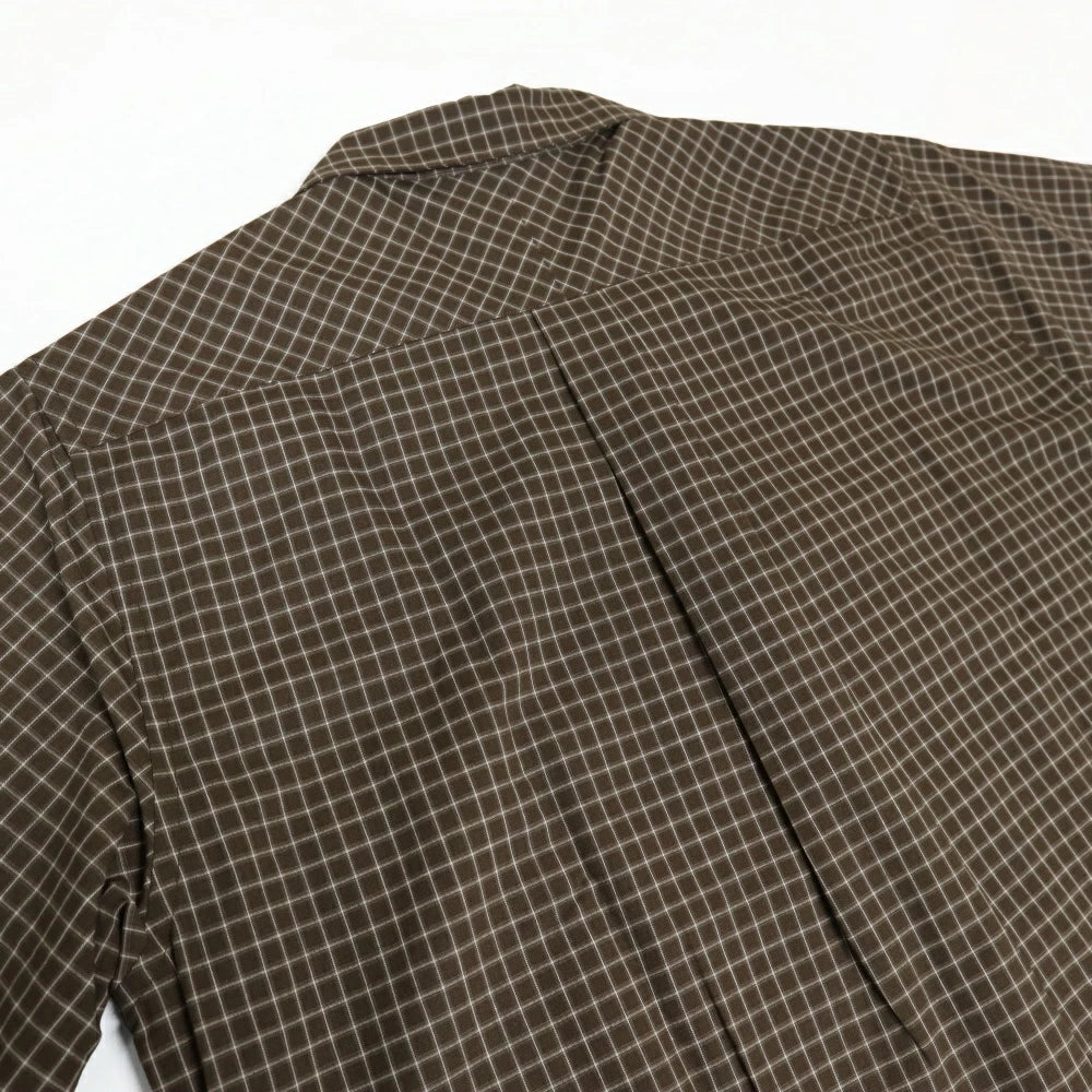 Goldwin(ゴールドウィン)ユニセックス ペーパー/リネン プラッド シャツ Pepar/Linen Plaid Shirts【GL55142】