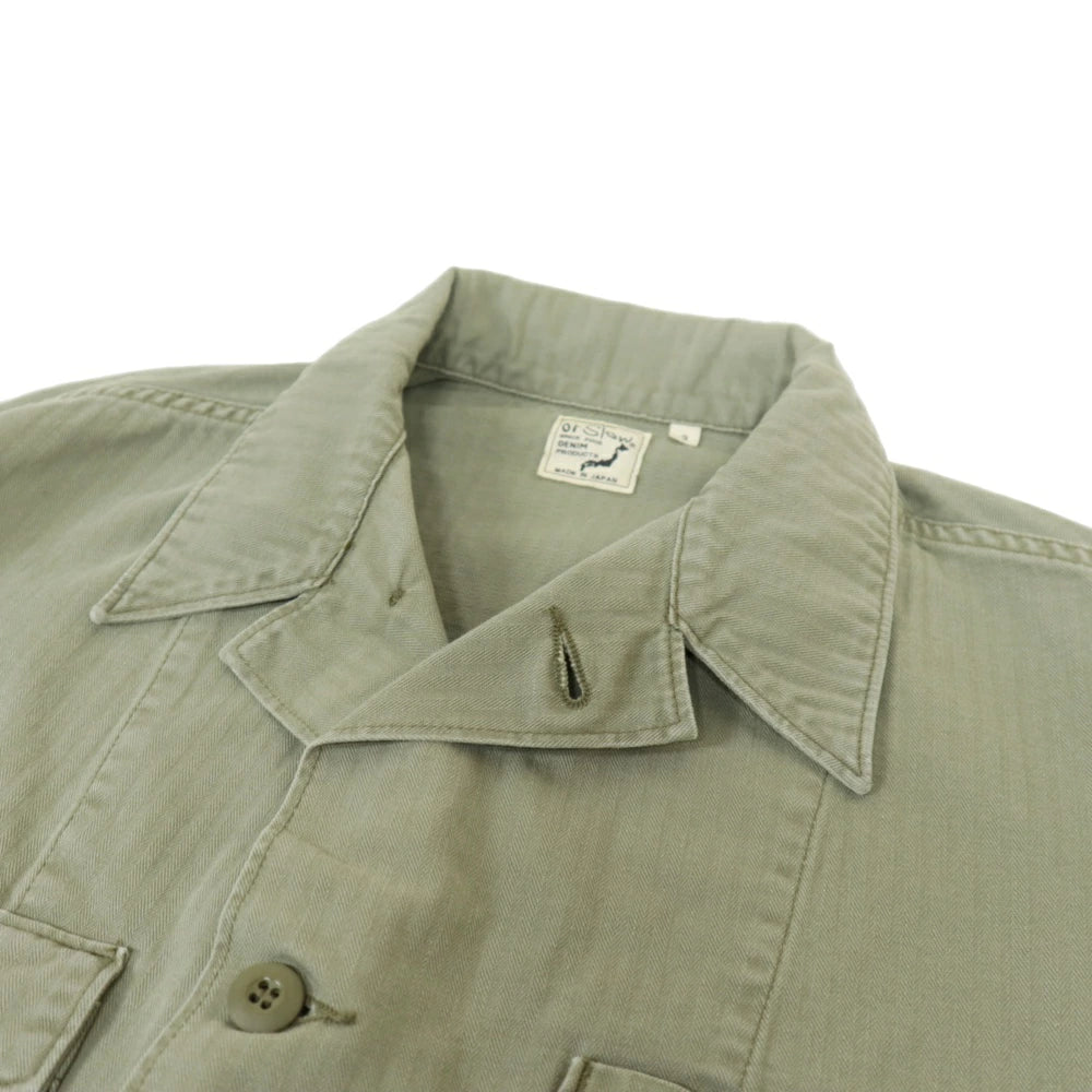 orSlow(オアスロウ)4Pocket U.S Army Shirts Jacket 4ポケット U.Sアーミー シャツジャケット【01-8346-16】