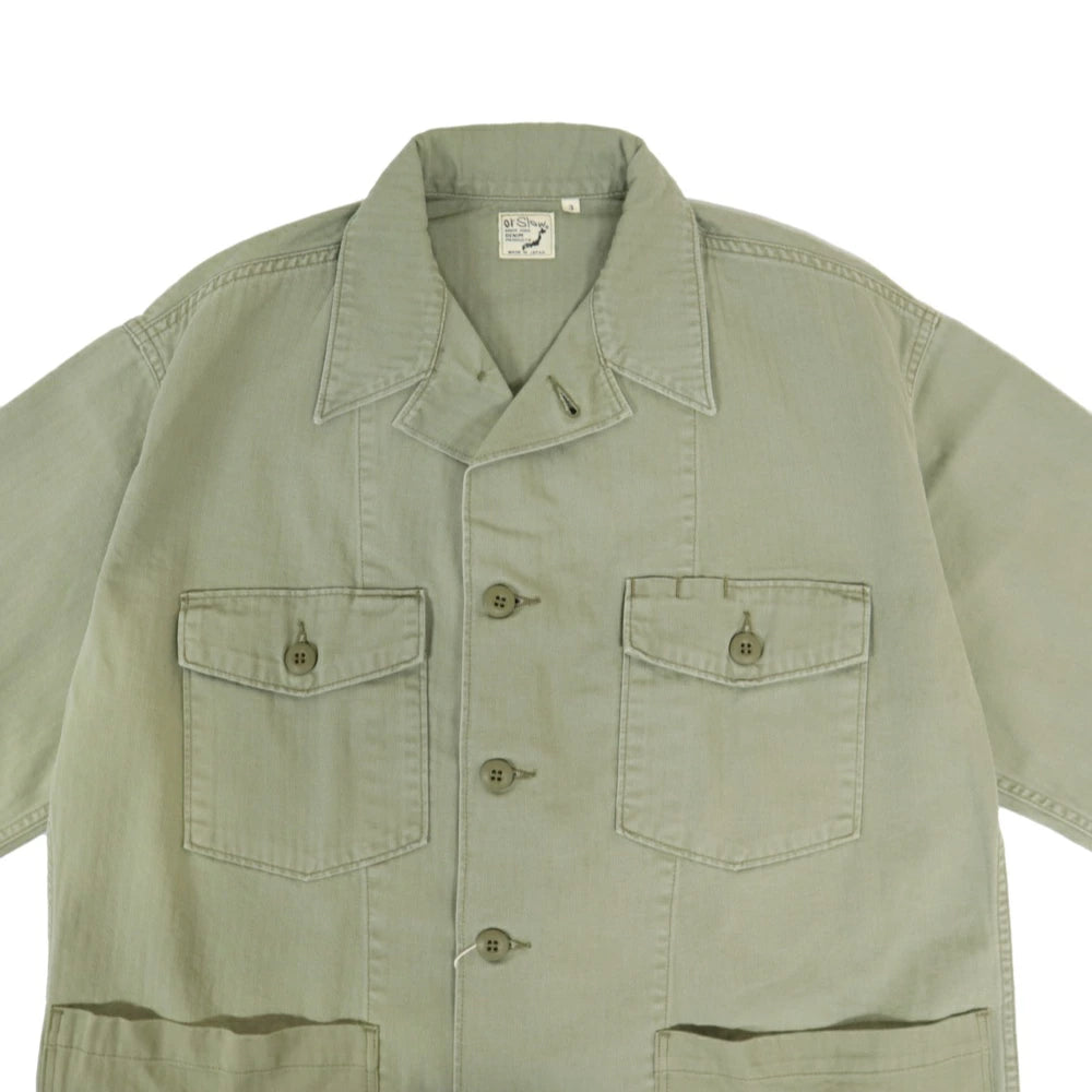 orSlow(オアスロウ)4Pocket U.S Army Shirts Jacket 4ポケット U.Sアーミー シャツジャケット【01-8346-16】