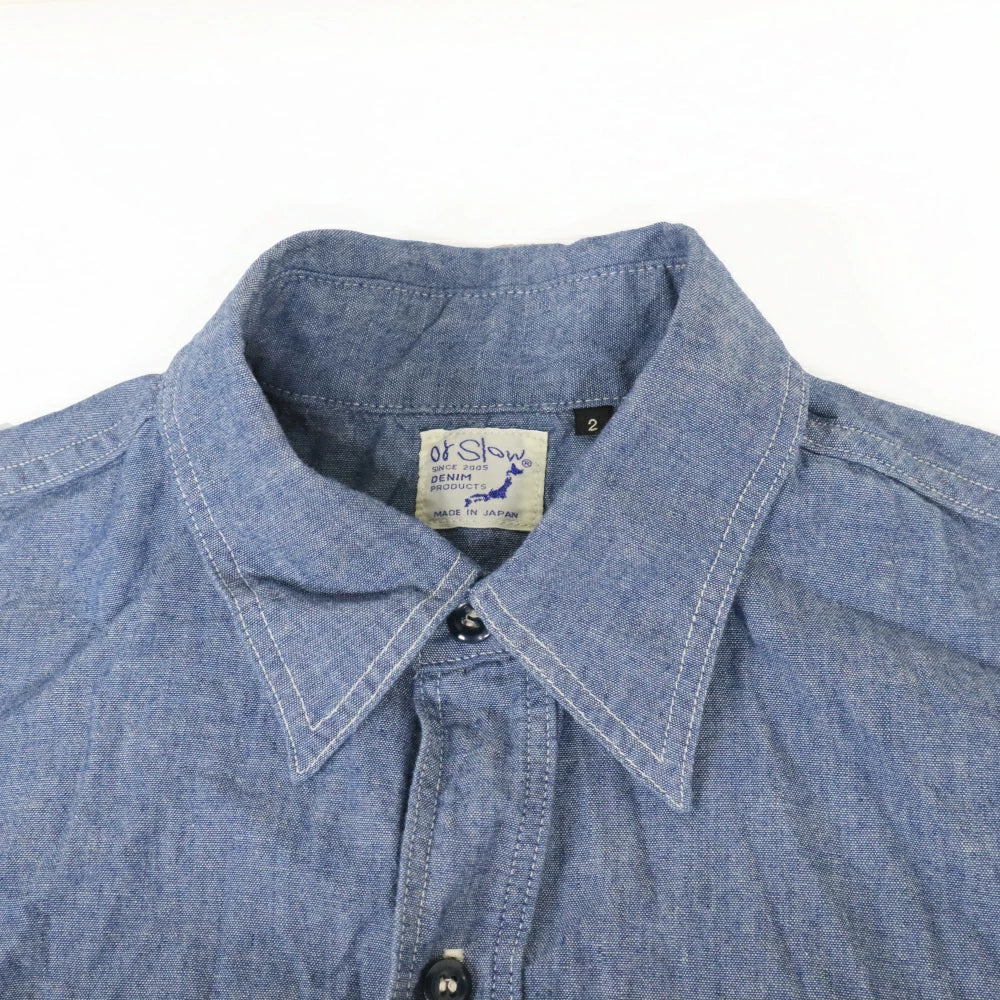 orSlow(オアスロウ)Relax Fit Chambray Work Shirts リラックスフィット シャンブレーワークシャツ【01-8270-84】