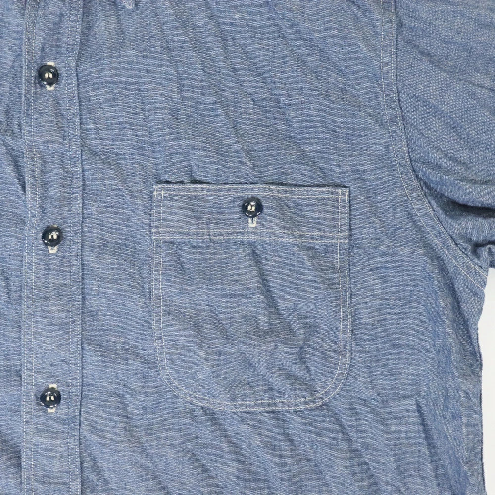orSlow(オアスロウ)Relax Fit Chambray Work Shirts リラックスフィット シャンブレーワークシャツ【01-8270-84】