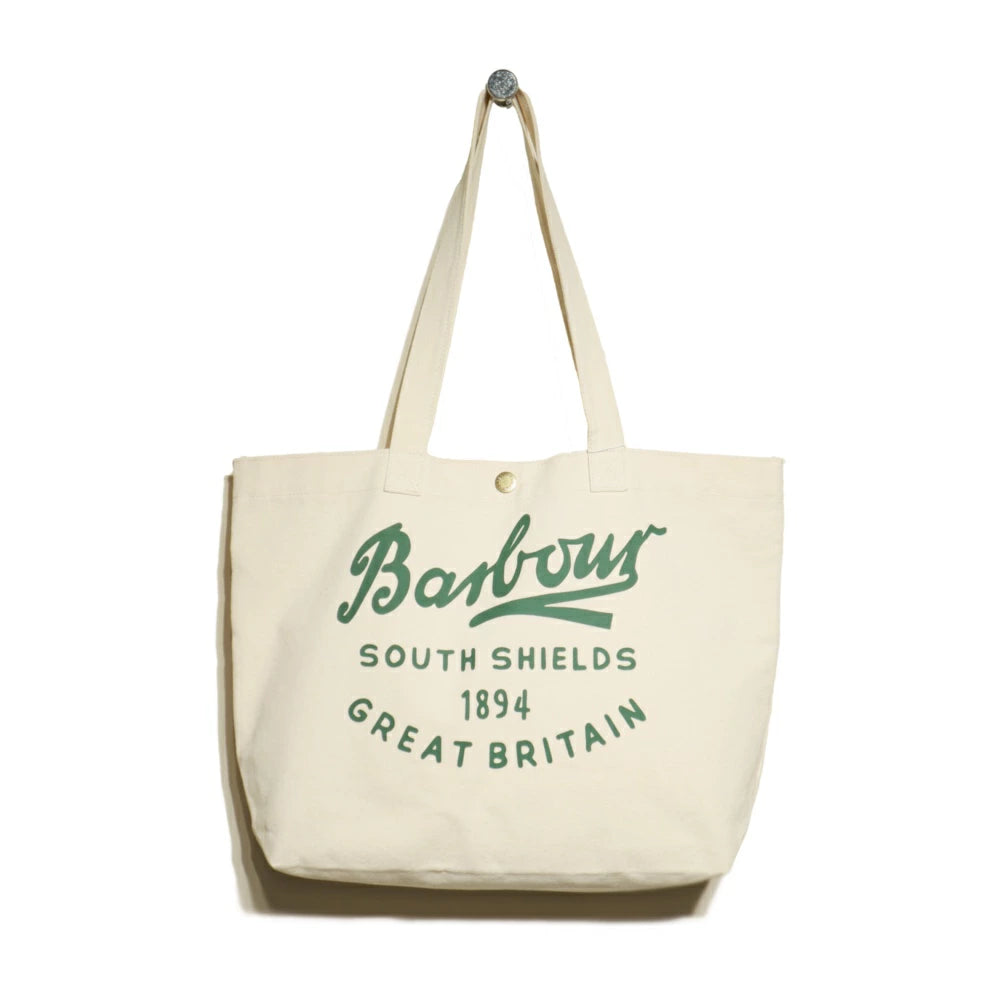 Barbour(バブアー)Script Logo Tote Bag ロゴ トートバッグ 