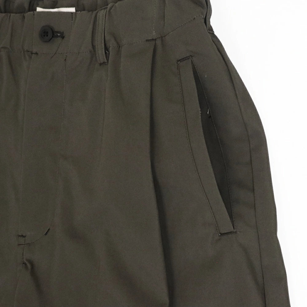STILL BY HAND(スティル バイ ハンド)Cotton Weather Cloth Wide Shorts ウェザークロス 7分丈 カットオフ ショーツ【PT05262】