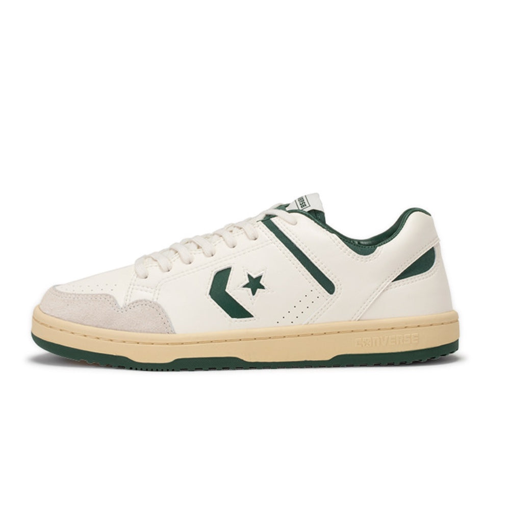 CONVERSE SKATEBOARDING(コンバース スケートボーディング) レザー スニーカー”WEAPON SK OX” ”ホワイト/グリーン”