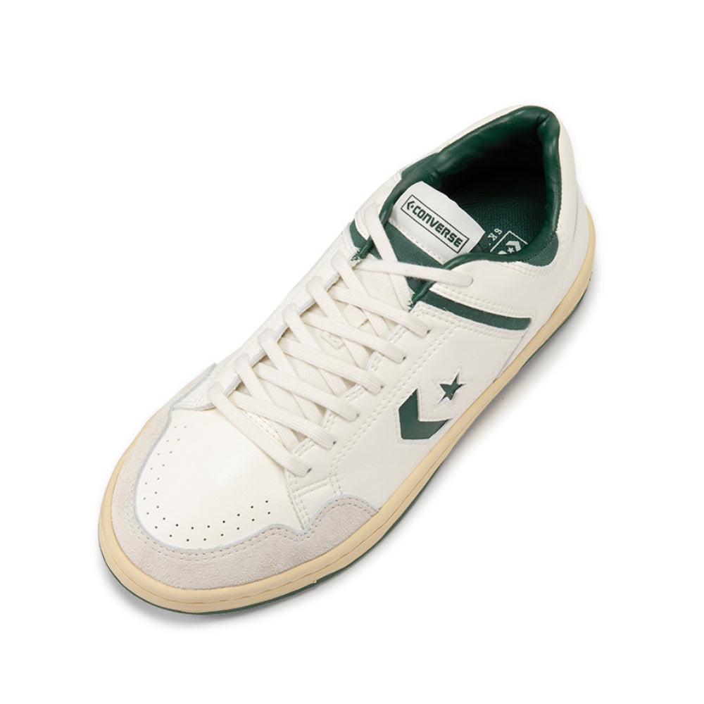 CONVERSE SKATEBOARDING(コンバース スケートボーディング) レザー スニーカー”WEAPON SK OX” ”ホワイト/グリーン”