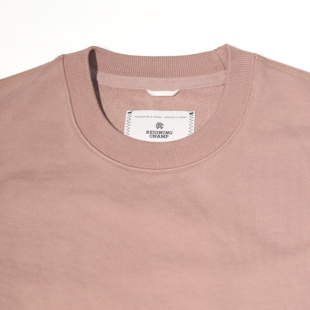 REIGNING CHAMP(レイニング チャンプ)MIDWEIGHT TERRY RELAXED CREWNECK ミッドウェイトテリー リラックス クルーネック スウェットシャツ "Desert Rose"