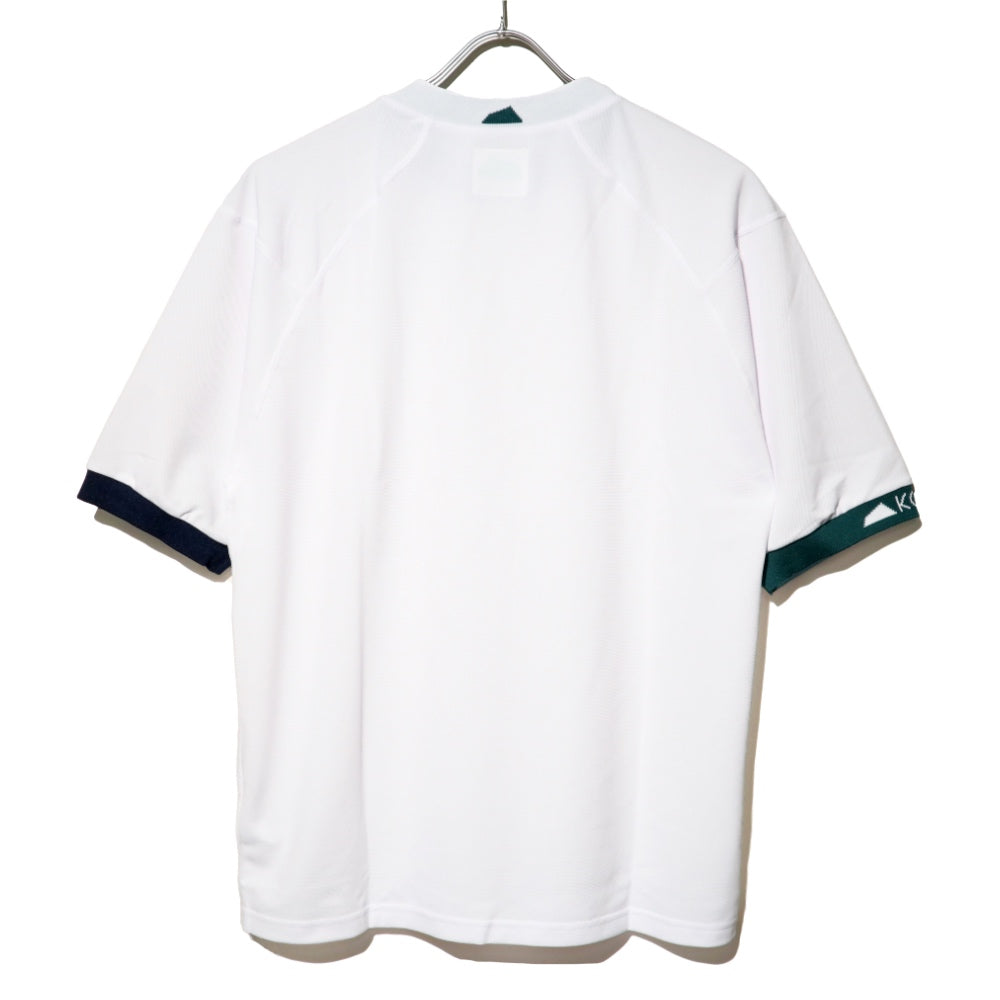 SALVAGE PUBLIC Kolepa(サルベージ パブリック コレパ)"Malama" Recycle Pique 鹿の子 モックネックTシャツ
