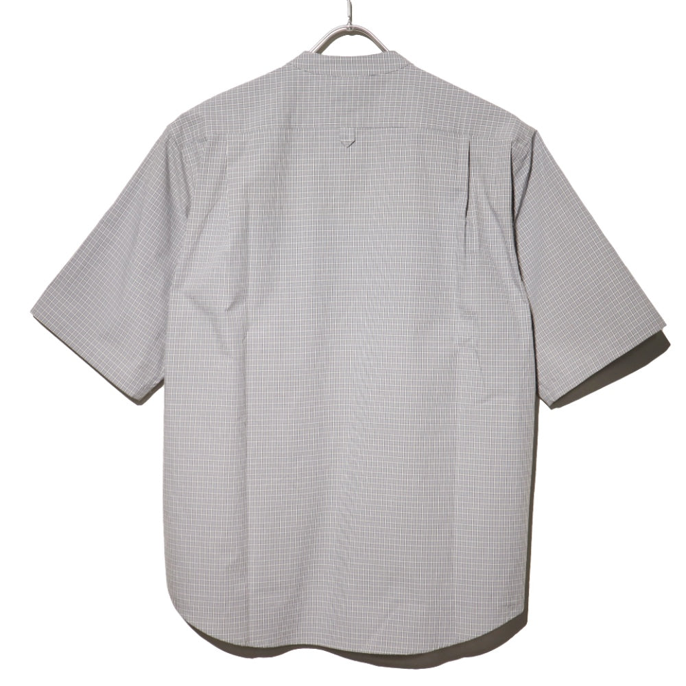 LAMOND(ラモンド)Band Collar Check Shirts Jacket