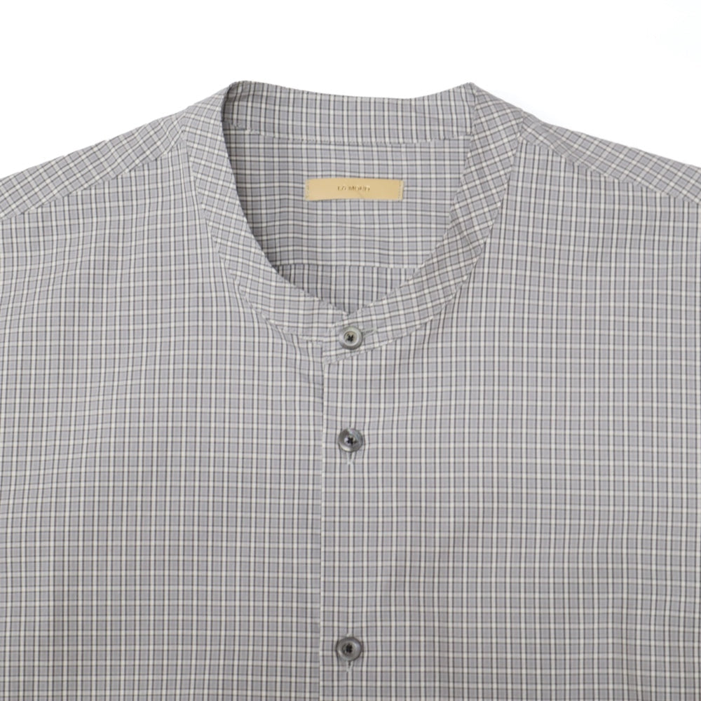 LAMOND(ラモンド)Band Collar Check Shirts Jacket