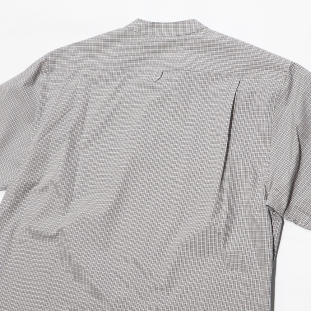 LAMOND(ラモンド)Band Collar Check Shirts Jacket