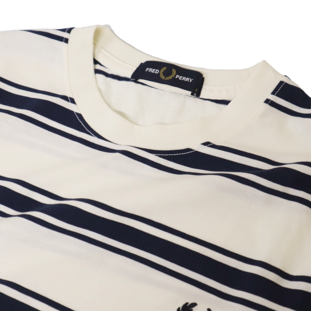 FRED PERRY(フレッドペリー)Fine Stripe T-Shirt ファインストライプ Tシャツ【M9851】