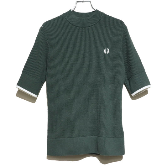 FRED PERRY(フレッドペリー)MESH KNIT T-SHIRT  レディース メッシュ ニット Tシャツ【K9115】