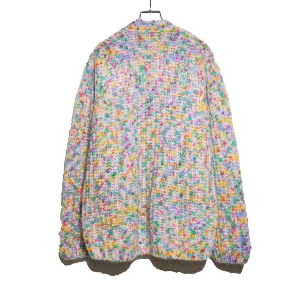 unfil(アンフィル)レディース　スーパーキッドモヘヤ&コットンネップヤーンリブニットカーディガン "SUPERKID MOHAIR & COTTON NEP YARN RIBBED-KNIT C/D"【WVFL-UW111】